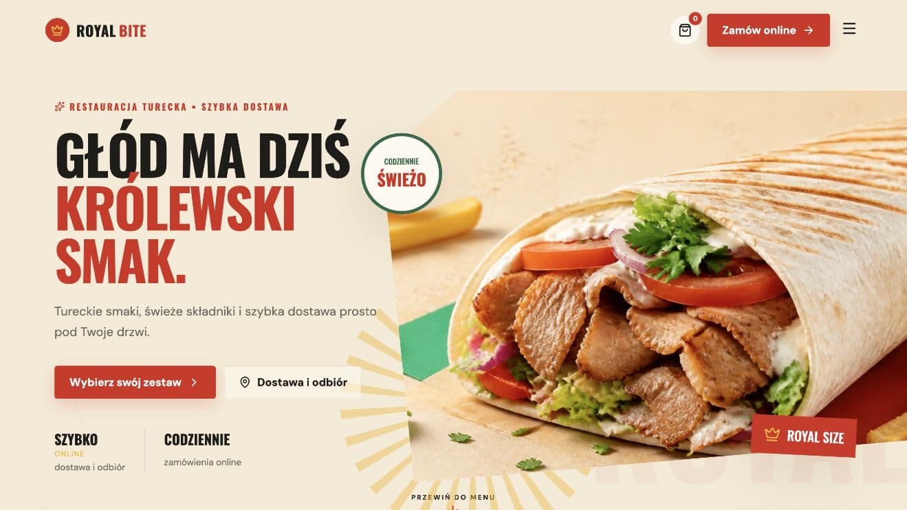 Royal Bite Restaurant und Food-Ordering demo