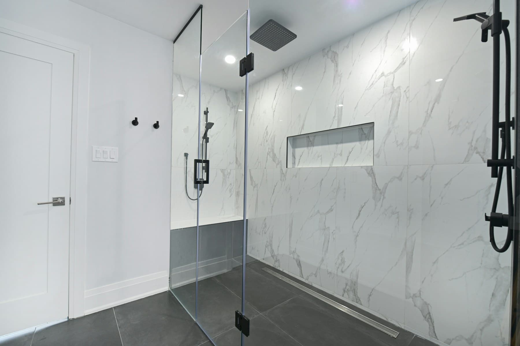 Moderne Dusche, Stockfotografie